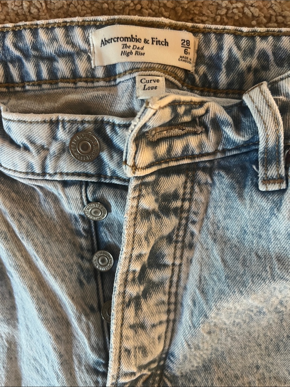 A&F Dad High Rise Jeans - Picture 2 of 7
